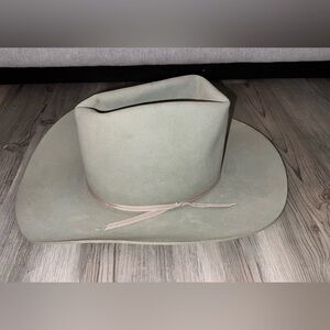 Vintage Resistol Mens 8 Cattle King Silver Mist Gray Cowboy Hat 3X Beaver New